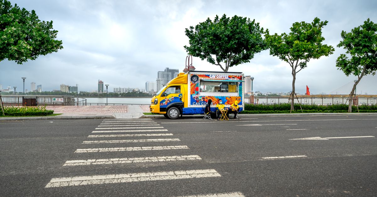 Food truck au bord de la Loire à Nantes